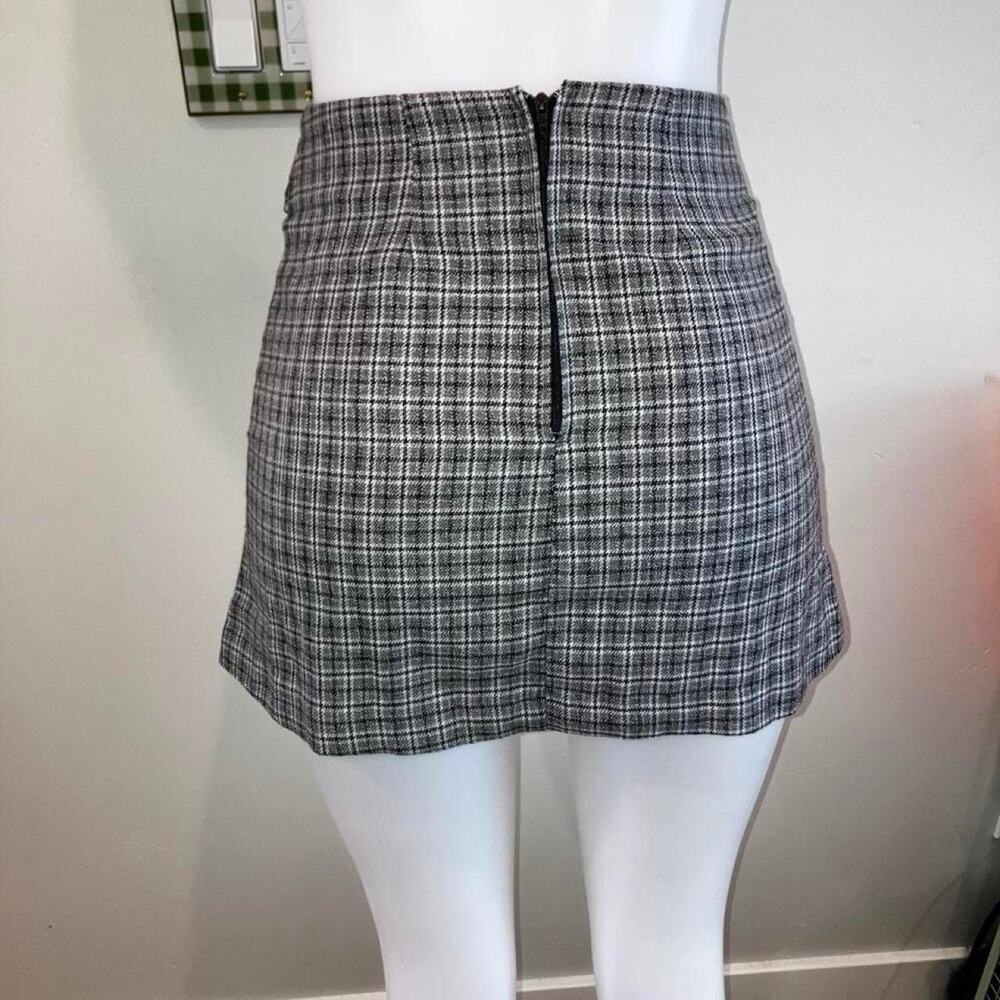 Vintage 90s y2k plaid belted charlotte russe mini skirt - Picture 6 of 7